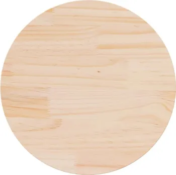 Konferenční stolek vidaXL Stolní deska Ø 70 x 2,5 cm masivní borové dřevo [813655] Barva: Přírodní
