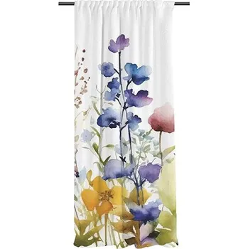 Sprchový závěs Butter Kings Závěs Watercolour flowers 1, 250 cm