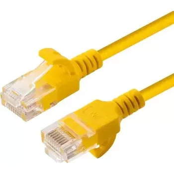 Síťový kabel MicroConnect CAT6a U/UTP SLIM 0.5m žlutá (V-UTP6A005Y-SLIM)
