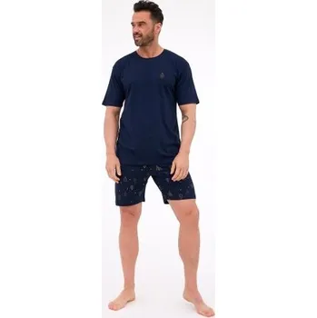 Pánské pyžamo Pánské pyžamo Cornette 326/297 Night Tmavě modrá S