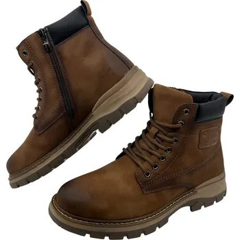 Pánská zimní obuv Pánské hnědé šněrovací zimní boty 03 Barva: Hnědá, Velikost: 44