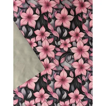 Softshell zimní - Růžové květy