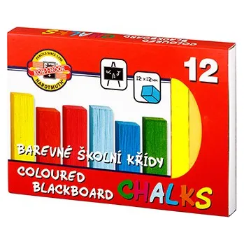 KOH-I-NOOR Křída školní barevná 12 ks