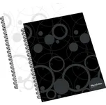 Karton P+P Blok linkovaný se spirálou College A4 / 60 list., Bílý (Black & White)