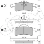 Sada brzdových destiček, kotoučová brzda CIFAM 822-526-0