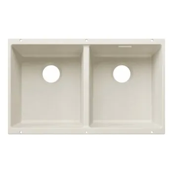 Granitový dřez Blanco SUBLINE 350/350 U InFino Silgranit bílá soft bez odtokové armatury - 527828