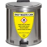 Bezpečnostní odpadková nádoba 35 l objem, ušlechtilá ocel