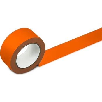 Informační tabulka Značkovací páska na podlahu, šířka 50 mm, oranžová, 2 role