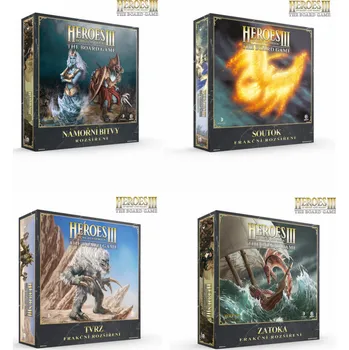 Desková hra Xzone Výhodný set Heroes of Might and Magic III - Desková hra (set čtyř rozšíření 2.vlny)