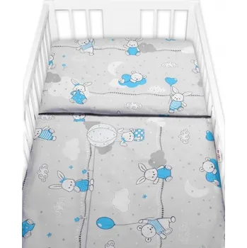 mantinel do postýlky Mantinel s povlečením Premium, 3D sada, Good night Animals, šedé BOY, 120x90 cm