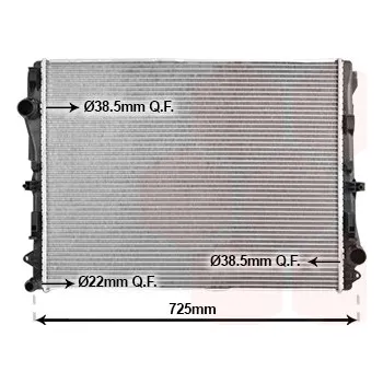 Chladič motoru Chladič, chlazení motoru VAN WEZEL 30012723