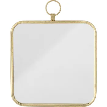 Zrcadlo Bloomingville Zlaté zrcadlo Panil Bloomingville Panil Wall Mirror, Gold, Metal