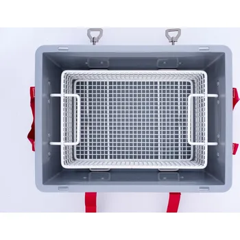 Plastový přepravní box na Li-Ion baterie, typ S-Box 1 Advanced, objem 28 litrů, výplň PyroBubbles®