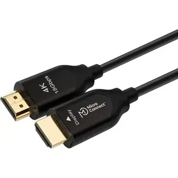 Video kabel MicroConnect Premium Optic Fiber HDMI 2.0 M-M 10m černá (HDM191910V2.0OP)