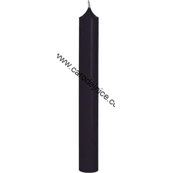 Svíčka Svíce úzká krátká černá 10cm