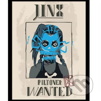 Záložka Obraz League of Legends - Arcane: Jinx Piltover Wanted - Pyramid International Pyramid International