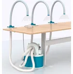 Odsávací ventilátor s filtrem, 3 odsávací ramena, vč. kulaté hubice a držáku ke stolu, typ AV 1500