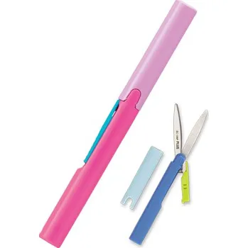 PLUS JAPAN Nůžky kapesní PLUS SC-130P - růžové