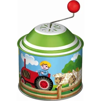 hrací skříňka Lena Hrající skříňka mlýnek farma kov 8cm