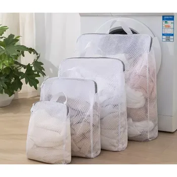 Síť proti hmyzu Síťové sáčky na praní – sada 4 ks s poutkem (STE25)