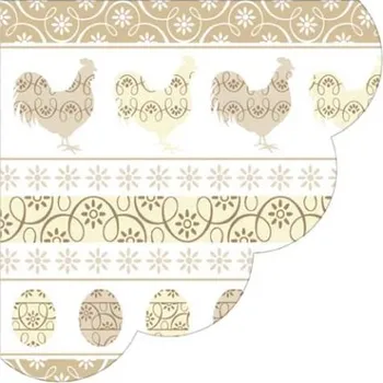Papírový kapesník Ubrousky PAW R 32 cm Easter Look Beige