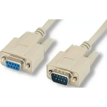 Kabel do PC MicroConnect sériový kabel RS-232, D-SUB 9-pin (M) - D-SUB 9-pin (F) 30m béžová (SCSEHN30)