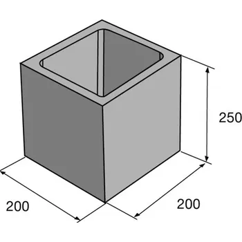 plotová tvarovka Presbeton Univerzální sloupková tvarovka ST 20x20x25 cm Presbeton