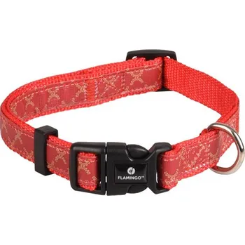 Obojek pro psa Obojek nylon Odin červený 2x40-55cm Flamingo