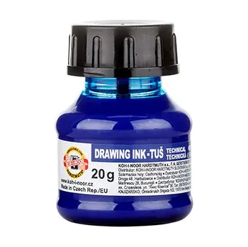 Výtvarná barva Tuš technický KOH-I-NOOR 20 g, modrý