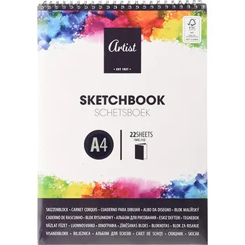 KOOPMAN Skicař A4 / 25 listů se spirálou, 145g/m2