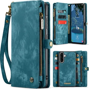 Pouzdro na mobilní telefon VSECHNONAMOBIL 123211 WALLET Ochranný kryt s peněženkou 2v1 pro Samsung Galaxy A17 / A17 5G modrý