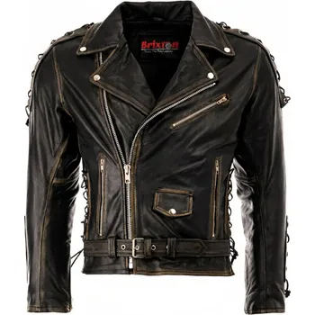 Pánský křivák Pánská Kožená Bunda Křivák Eagle Brixton Velikost: 2XL