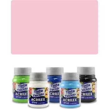 Speciální výtvarná barva ACR Barva na textil 37ml, Baby Rose