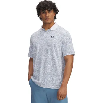 Pánské tričko Pánské polo tričko Under Armour Matchplay Printed Polo velikost XXL white / blue