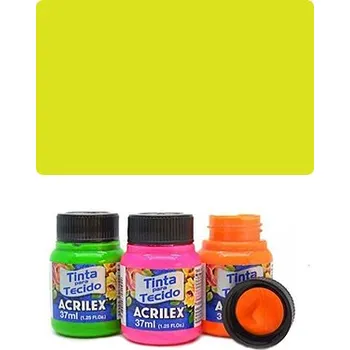 Speciální výtvarná barva VEMA ACR Barva na textil 37ml, Lemon Yellow / Fluorescent 102