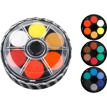 Výtvarná barva KOH-I-NOOR Barvy vodové okrouhlé 18 barev