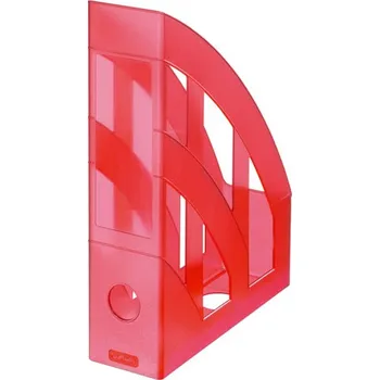 Archivační box HERLITZ Stojan na časopisy - Classic červený - transparent.