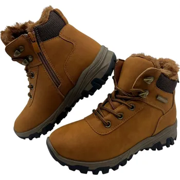 Chlapecká zimní obuv Chlapecké hnědé zimní boty na šněrování Barva: Hnědá, Velikost: 31