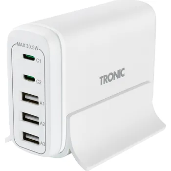TRONIC® USB nabíječka, 30 W, 2x USB-C TUL 2 A1 (bílá)