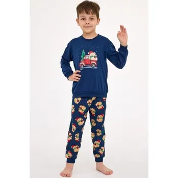 Chlapecké pyžamo Chlapecké pyžamo Cornette 966/172 Teddy 2 Tmavě modrá 134-140
