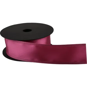 Stuha Atlasová stuha 4 cm x 9,1 m S006 tmavě růžová