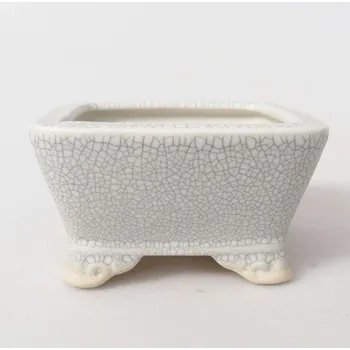 Květináč Keramická bonsai miska 9,5 x 9,5 x 5 cm raku