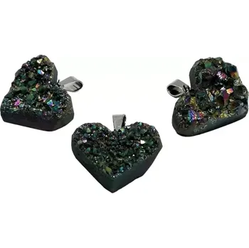 Přívěsek Galvanizovaný přívěsek srdíčko s úchytkou z chirurgické oceli – stylový a odolný šperk