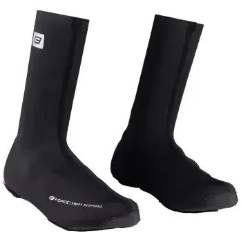 Cyklistické návleky Force Swift Road návleky treter černá vel. L/XL (42-48)