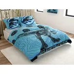 Svítící bavlněné povlečení JURSKÝ SVĚT modré Rozměr povlečení: 70 x 90 cm | 140 x 200 cm 202607304