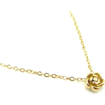 Náhrdelník Steel Jewelry Jemný Náhrdelník POUPĚ z Chirurgické oceli GOLD NH250179 dárkové balení zdarma