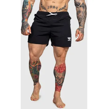 Pánské plavky Pánské plavecké šortky Iron Aesthetics Sunshine, černé : Barva - Černá, Velikost - S