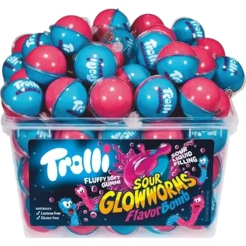 Bonbon Trolli Flavor Bomb Sour Glow Worms 1128g