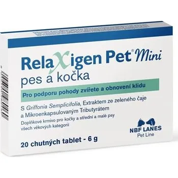 NBF Lanes Relaxigen Pet Mini pes a kočka 20 tbl (stresové situace)
