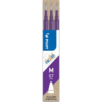 Náplň do psacích potřeb Náplň gumovací PILOT Frixion 0,7 mm/3 ks - fialová